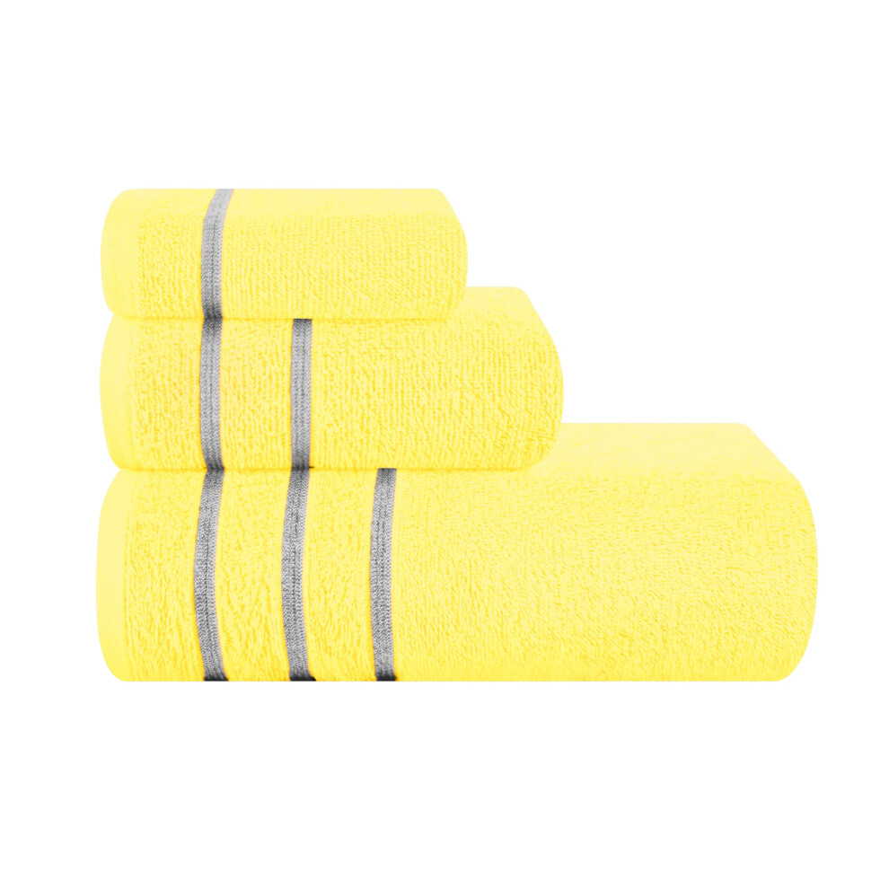 MyOwn Ultra Soft 3 Pack Cotton Towel Set  Contains a Bath Towel 28x55 inch  a Hand Towel 16x24 inch & Wash Coth 12x12 inch  Ideal Everyday use  Compac-image-OPC-PH8KTPH-NEW