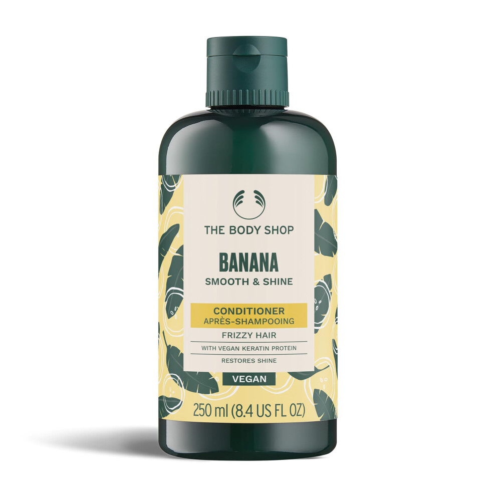 The Body Shop Banana Truly Nourishing Hair Conditioner For Women (1X 250Ml), Conditioner For Dry Damaged Hair With Organic Banana, Hydrating, Frizz Control &