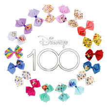 Disney 100-jarig jubileum speciaal haaraccessoire voor meisjes | 18-delige Disney-haarstrikclips met favoriete personages met een strikhouder met han