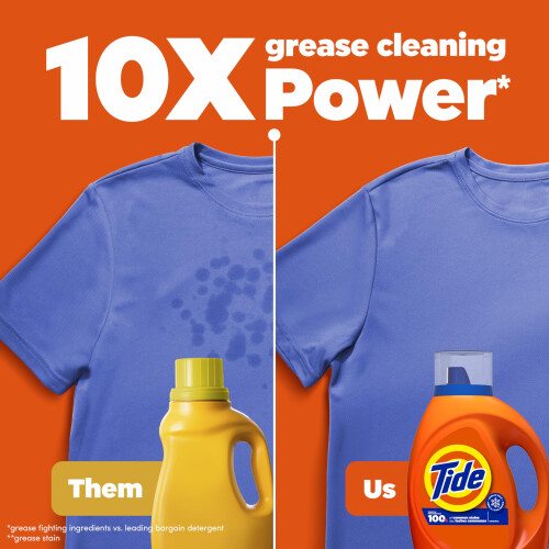 Tide Liquid Laundry Detergent HE Compatible Original Scent 80 loads 105 fl oz 1