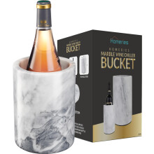 Homeries Marble Wine Chiller Wiaderko - Chlodziarka do wina i szampana na imprezy Kolacja - Przechowuj wino i napoje Chlodziarki do zimnego wina na b