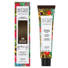Better Natured Permanente 6N Donker Natuurlijk Blonde Haarkleurstof - Natuurlijke veganistische en 100% grijsdekking die tot 8 weken aanhoudt
