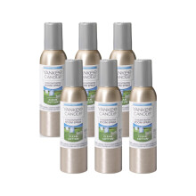 Yankee Candle Concentrated Air Freshener Room Spray Odor Eliminator for Home Bathroom Clean Cotton 1.5 Oz (Pack of 6)