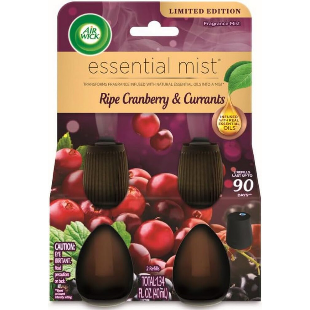 Air Wick Essential Mist - Twin Refill Ripe Cranberry & Currants  2 Refills