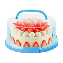 NVAZIOP 10 Inch Cake Carrier Stand Round Holder Storage with Lid and Handle for Transport Storage Container Tray Cake Cover Stand Cupcake Contain