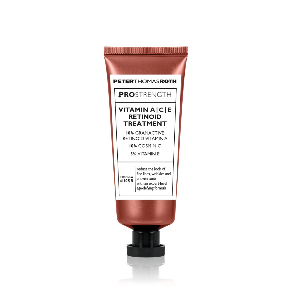 Peter Thomas Roth | PRO Strength Vitamin A|C|E Retinoid Treatment  For Fine lines  Wrinkles and Uneven Tone  Anti-Aging and Brightening Cream with Vit