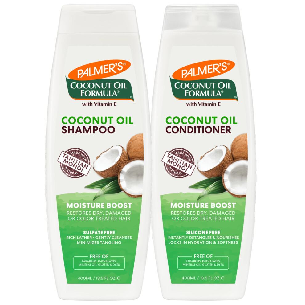 Palmer's Coconut Oil Formula Moisture Boost Shampoo & Conditioner bundle (Pack of 2)