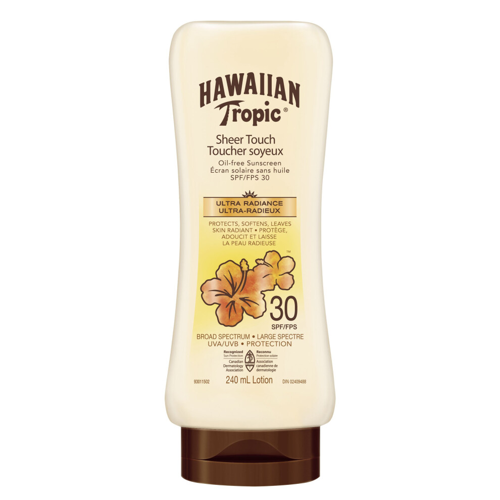 Hawaiian Tropic Sheer Touch Ultra Radiance Sunscreen Lotion  Spf 50+  Broad Spectrum Protection  240mL