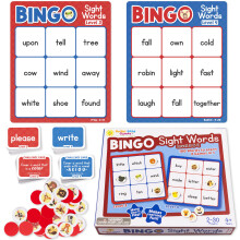 Lyse frøspil Sight Words Bingo Game for børnehave Lær at læse Sight Word Cards ordspil til børn i alderen 4-8 bingo synord niveau 3 & 4