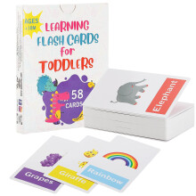 Mr. Pen-alfabet flashkort til småbørn dobbeltsidet 58 billedkort småbarn flashkort alfabet flashkort baby flashkort brev flashkort ABC flashkort