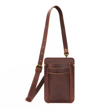 TOURBON Genuine Leather Garden Tool Belt Pouch Florist Adjustable Waist Bag for Gardeners Carpenters Builders