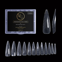 MGART Dual Nail Forms AMANDEL Frlngningsstruktur Poly nagelgel Nagelformar Heltckande Nagelformar 12 storlekar fr fast nagelgellim Nagelkonst