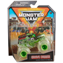 Monster Jam, Official Grave Digger Chase Monster Truck, Veicolo Die-Cast, Scala 1:64, Giocattoli per Bambini dai 3 Anni