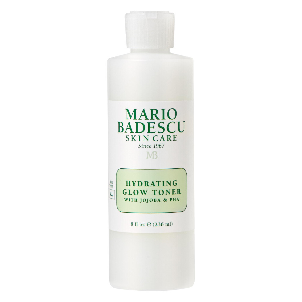 Mario Badescu Hydrating Glow Toner with Jojoba & PHA - Brightens  Rejuvenates  and Nourishes for Luminous Skin - Facial Toner and Serum Formula with C