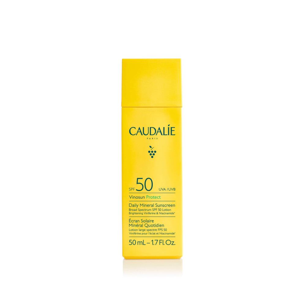 Caudalie Vinosun Cr   me Solaire Min   rale Quotidienne SPF50