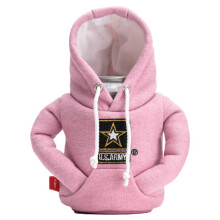 Puffin - De hoodie-drankjas met ge?oleerde blikjeskoeler U.S. Army Rose/White