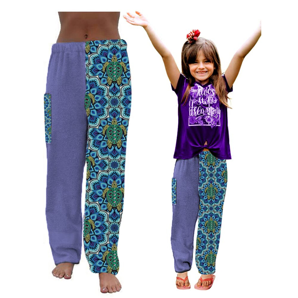 Paradise Towelwear Co. Pantalon de bain en coton éponge pour nageurs - Paréo de plage - Tenue de villégiature - Maillot de bain - Motif tortue vi