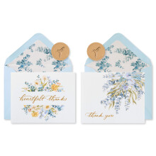 Tarjetas de Agradecimiento Papyrus con Sobres, Hojas de Eucalipto (20 Unidades)