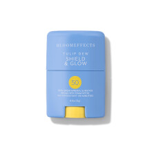 Bloomeffects - Tulip Dew Shield & Glow SPF Sunstick con SPF 50 minerale ad ampio spettro (resistente all'acqua fino a 80 minuti) | Bellezza pulit