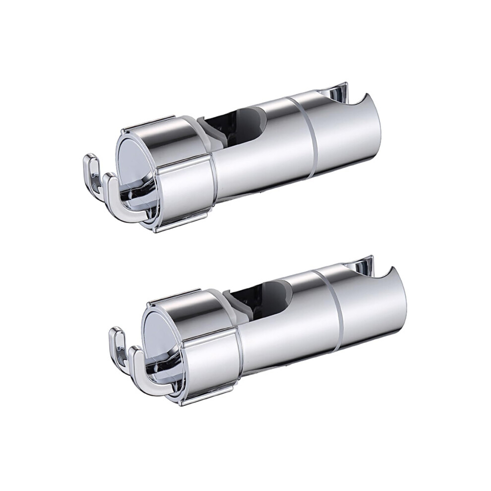 2 Pcs Shower Head Holder 18-25Mm Shower Head Holder Replacement, Adjustable Shower Head For Slide Bar, Hand Shower Bracket 755989664513