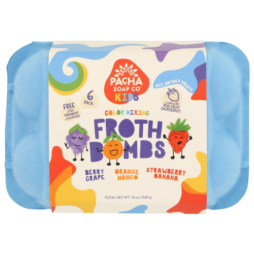 PACHA SOAP Farbwechselnde Schaumbombe, 6 St   ck, 12 oz