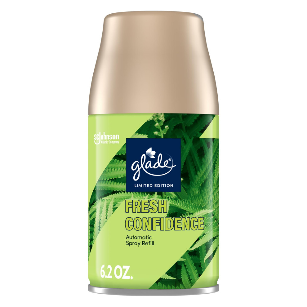 Glade Automatic Spray Refill  Fresh Confidence  Scented Air Freshener for Home and Bathroom  6.2 Oz
