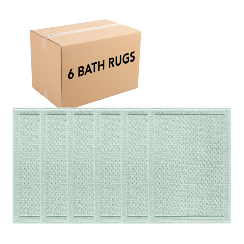 Tappetini Da Bagno Arkwright 100% Cotone - Confezione Da 6 - Tappetini Da Bagno Con Design Elegante E Strutturato, Altamente Assorbenti, Antisciv-image