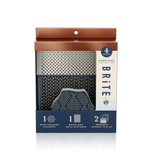 Brite by Scotch-Brite Limited Edition 4-Piece Scrub and Wipe Collection with 1 Rich-Foaming Dish Scrubber 1 Quick-Dry Mesh Scrubber and 2 Reusable