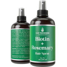 Biotiini rosmariiniljysuihke hiusten kasvuun. Longsheng-riisivedell. Vegan Leave In Conditioner -seerumi naisille, miehille. Paksuttava, kosteutta