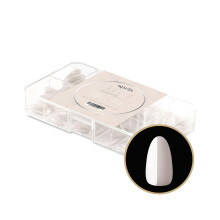 Apres Neutrals Gel-X Whitney Pudelko z poradami do paznokci 11 rozmiarw 00-9 Miekkie pudelko na koncwki zelowe (150 szt.) (Naturalny migdalowy krt