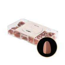 Apres Neutrals Gel-X Imani doos met nageltips 11 maten 00-9 Soft Gel Tip Box (150 stuks) (natuurlijke amandel extra kort 150)
