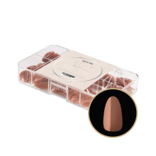 Apres Neutrals Gel-X Imani Pudelko z poradami do paznokci 11 rozmiarw 00-9 Miekkie pudelko na koncwki zelowe (150 szt.) (Naturalny migdalowy krtki