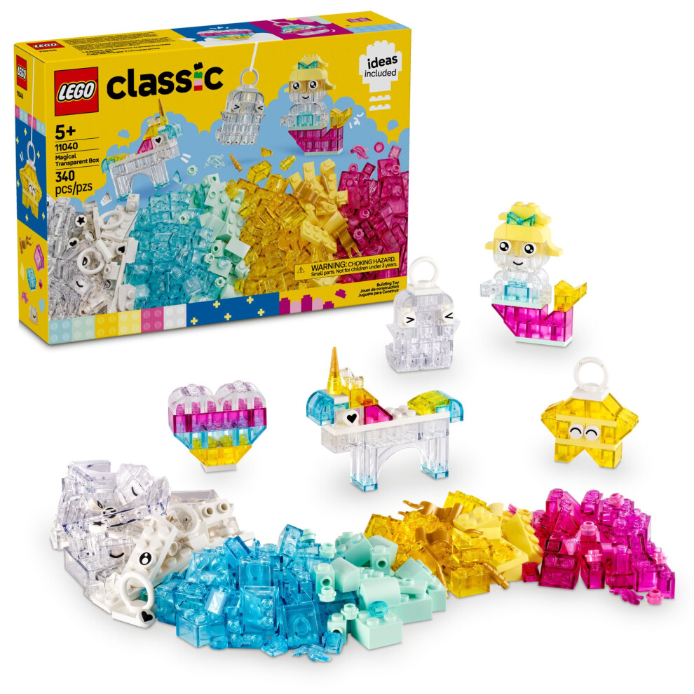 Lego Classic BoîTe Magique Transparente - Jouet D'apprentissage PréScolaire Pour GarçOns Et Filles De 5 Ans Et Plus - Cadeau D'anniversaire - Jeu-image