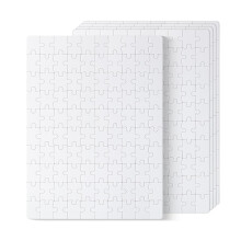 Mr. Pen - Lege puzzel 5 stuks, 100 stukjes/pak 30,5 cm x 30 cm, witte puzzel Lege puzzels om op te tekenen Alle witte puzzel Lege puzzelstukjes om op