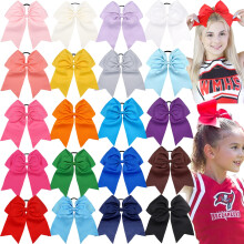 JOYOYO 20 kpl 8"""" suuria cheerleader-rusetteja tyt ille, poninh nt pidike, grosgrain-nauha, cheerleading-rusetit, joustavat hiusnauhat vauvoille,
