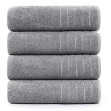 Casa Platino Badetcher, 4er-Pack, groes Badetuch-Set (76,2 x 152,4 cm), Badezimmerhandtcher aus 100 % ringgesponnener Baumwolle, leichte Handtche