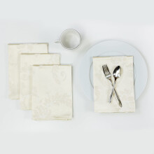 Benson Mills Harmony Scroll geweven damaststof set van 4 servetten Alledaagse feesten Speciale gelegenheden Bruiloften en feestdagen Doek servetten (