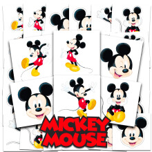 Disney Mickey Mouse Tattoos Party Favor Set ~ 72 Einzelne 2" x 2" Mickey Mouse Temporäre Tattoos für Kinder