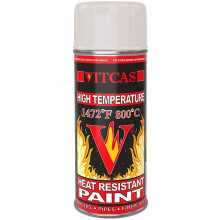 Heat Resistant Paint Spray – Fireproof - Ideal for BBQ's – Engines – Exhausts - Stoves – Furnaces – Heaters - Anti Corrosive – Decorative