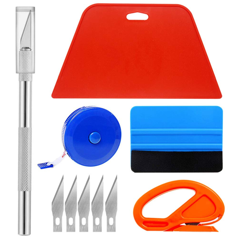 Professional Wallpaper Tool Wallpaper Application Tool With Trimming Tool, Felt Squeegee, Hard Scraper, Tape Measure For Vinyl Wrap, Install Wallpaper 8431223527593