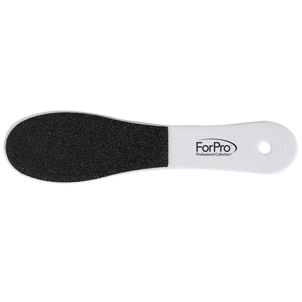 Forpro Professional Collection One N Done Pedi File Disposable Pedicure File For Feet & Heels Double-Sided Black 60/White 180 Grit 9.5 L 12-Coun