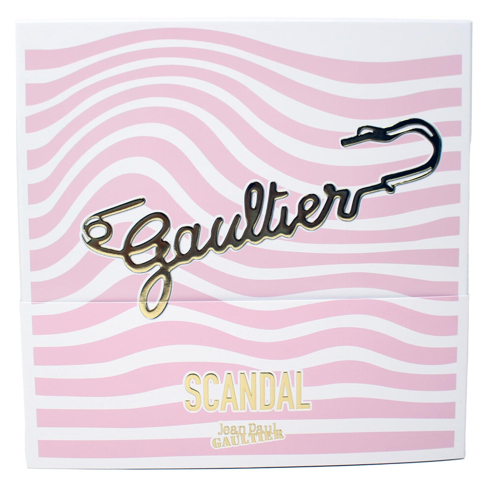 Jean Paul Gaultier Scandal 2-Piece Set for Women  (1.7 Oz Eau De Parfum Spray + 2.5 Oz Perfumed Body Lotion)