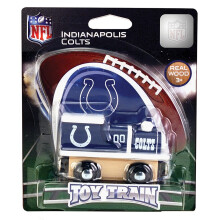 MasterPieces NFL Indianapolis Colts trem de brinquedo de madeira real para maiores de 3 anos
