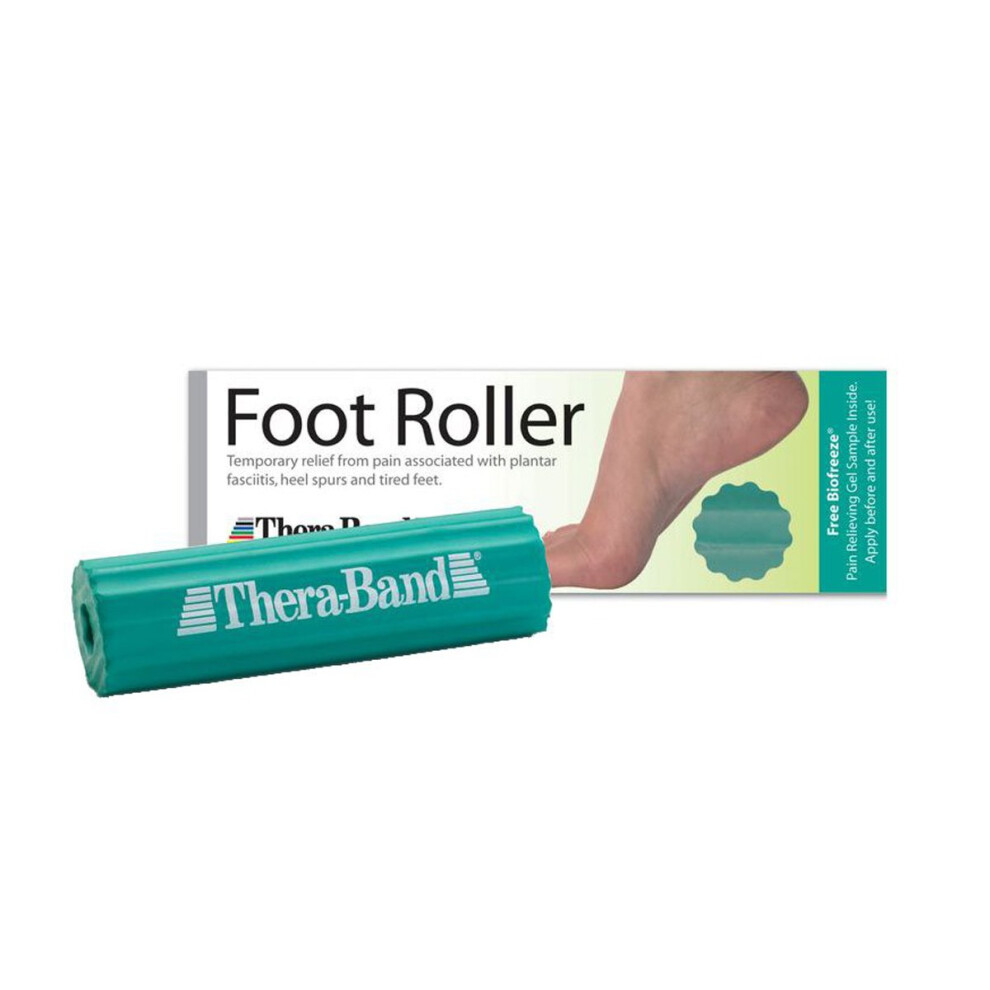THERABAND Foot Roller for Foot Relief  Massage Ball Roller for Arch Discomfort  Plantar Fasciitis Treatment  Heel Spurs Reliever  Tired Feet  Top Sole