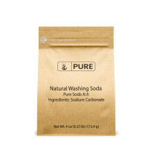 PURE ORIGINELE INGREDI?TEN Natuurlijke wassoda (4 oz) Multifunctionele reiniger Waterontharder Vlekverwijderaar