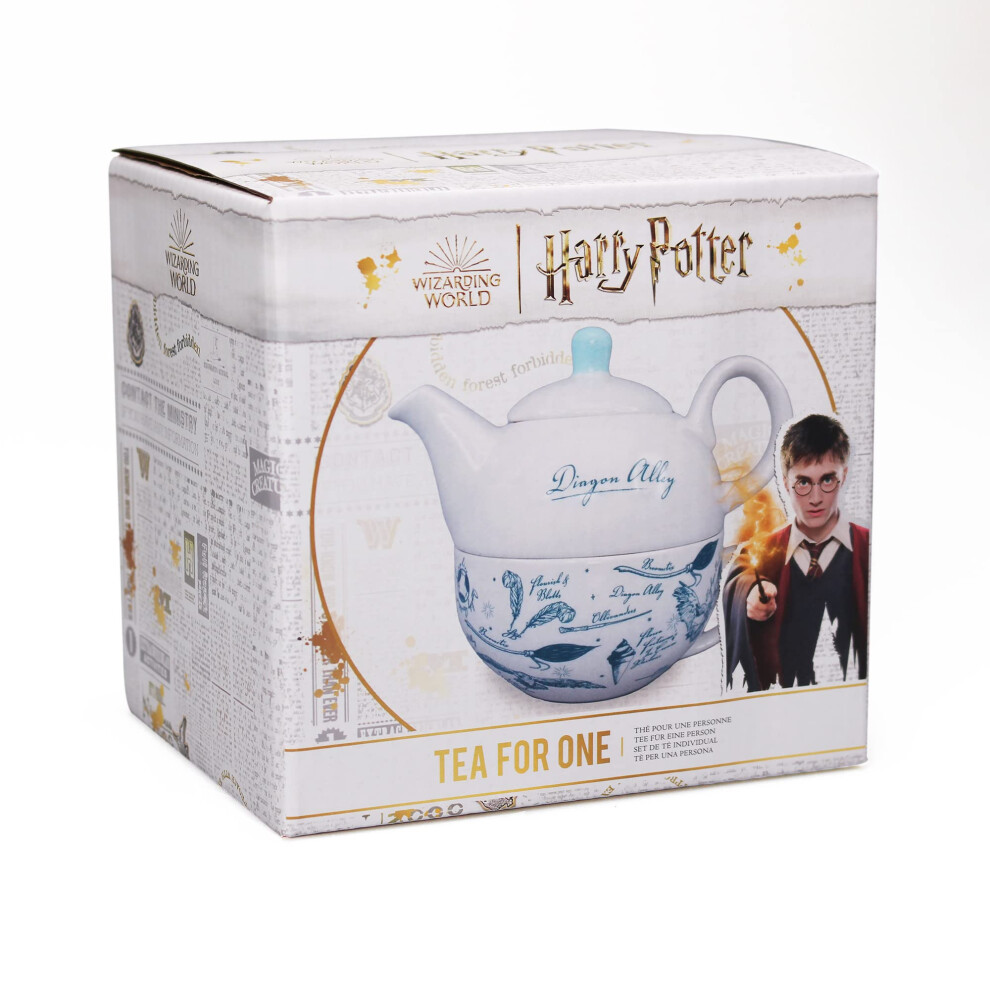 Harry Potter Tea Set - Diagon Alley - Tea for One - Harry Potter Cup - Tea Pot for One - Small Teapot