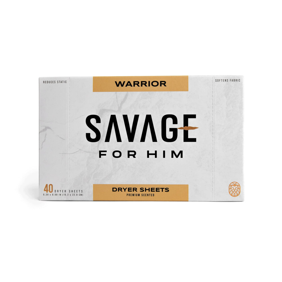 Savage for Him - Feuilles assouplissantes pour linge pour homme - Feuilles parfumées de qualité supérieure - Parfum guerrier - Sans bidon en plas