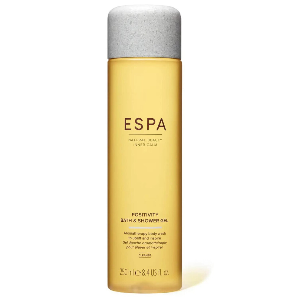 ESPA | Positivity Bath & Shower Gel | 250ml | Jasmine  Gardenia & Rose Geranium | Vegan