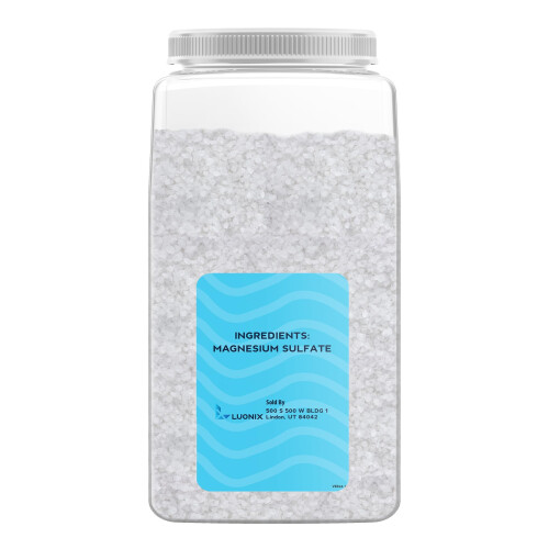 Luonix Epsom Salt 8 lb Bulk Bath Soak DIY Bath Bombs 1