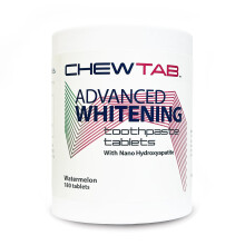 Weldental Chewtab Advanced Whitening Tandpasta Tabletten met Nano-Hydroxyapatiet Navulling (Watermeloen)